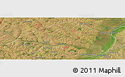 Satellite Panoramic Map of Navirai