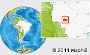 Physical Location Map of R. Brilhante, highlighted country