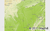 Physical Map of Barra Dos Bugre