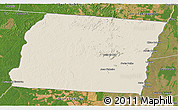 Shaded Relief 3D Map of Luciara, satellite outside