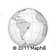 Outline Map of Alvorada De Mina