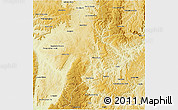 Physical 3D Map of Bocaiuva