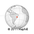 Outline Map of Bocaiuva