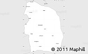 Silver Style Simple Map of Buritis