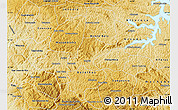 Physical Map of Cabo Verde