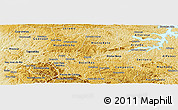 Physical Panoramic Map of Cabo Verde