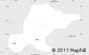 Silver Style Simple Map of Cabo Verde