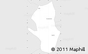Silver Style Simple Map of Campos Altos