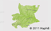 Physical 3D Map of Carlos Chagas, cropped outside