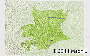 Physical 3D Map of Carlos Chagas, lighten