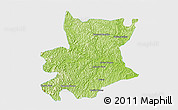 Physical 3D Map of Carlos Chagas, single color outside