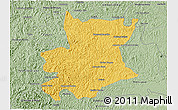 Savanna Style 3D Map of Carlos Chagas