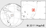 Blank Location Map of Carlos Chagas