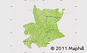 Physical Map of Carlos Chagas, cropped outside