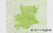 Physical Map of Carlos Chagas, lighten