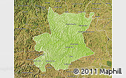 Physical Map of Carlos Chagas, satellite outside