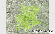 Physical Map of Carlos Chagas, semi-desaturated