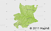 Physical Map of Carlos Chagas, single color outside