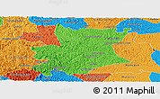 Political Panoramic Map of Carlos Chagas