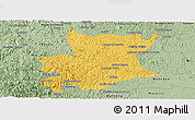 Savanna Style Panoramic Map of Carlos Chagas