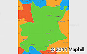Political Simple Map of Carlos Chagas