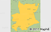 Savanna Style Simple Map of Carlos Chagas