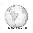 Outline Map of Cascalho Rico