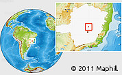 Physical Location Map of Congonhas D'nor, highlighted parent region