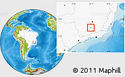 Physical Location Map of Cor.Xavier Chav, highlighted country