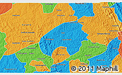Political 3D Map of Cordisburgo