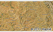 Satellite 3D Map of Cordisburgo