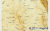 Physical Map of Cordisburgo