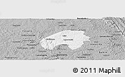 Gray Panoramic Map of Cordisburgo