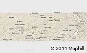 Shaded Relief Panoramic Map of Cordisburgo