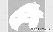 Gray Simple Map of Cordisburgo