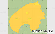 Savanna Style Simple Map of Cordisburgo