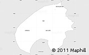 Silver Style Simple Map of Cordisburgo