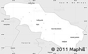 Silver Style Simple Map of Delfinopolis