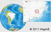 Physical Location Map of Dom Silverio, highlighted country