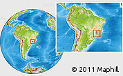 Physical Location Map of Eloi Mendes, within the entire country
