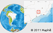 Physical Location Map of Eloi Mendes, highlighted country