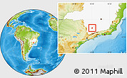Physical Location Map of Eloi Mendes, highlighted parent region