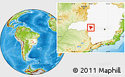 Physical Location Map of Ibia, highlighted parent region