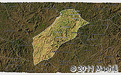 Satellite 3D Map of Itambacuri, darken