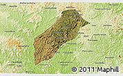 Satellite 3D Map of Itambacuri, physical outside