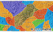 Satellite 3D Map of Itambacuri, political outside