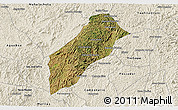 Satellite 3D Map of Itambacuri, shaded relief outside