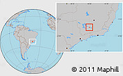 Gray Location Map of Itumirim