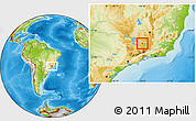Physical Location Map of Itumirim