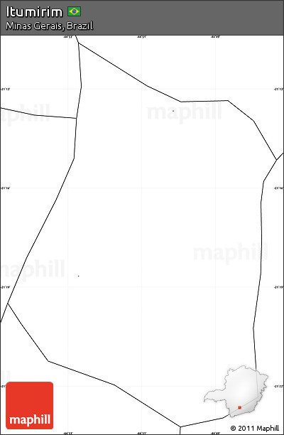 Blank Simple Map of Itumirim